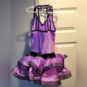 Weissman girls purple sequin dance dress